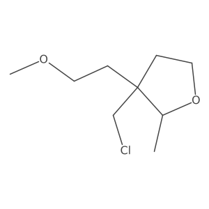 3-(Chloromethyl)-3-(2-methoxyethyl)-2-methyloxolane Structure