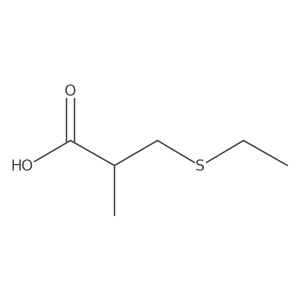 (2R)-3-(Ethylthio)-2-methylpropanoic acid结构式