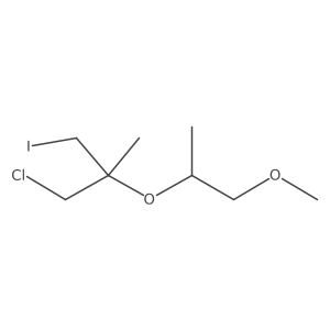 1-Chloro-3-iodo-2-[(1-methoxypropan-2-yl)oxy]-2-methylpropane Structure