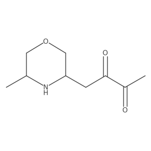 1-(5-Methylmorpholin-3-yl)butane-2,3-dione结构式