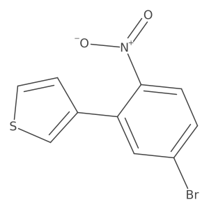 3-(5-Bromo-2-nitrophenyl)thiophene Structure