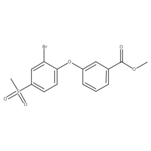 Methyl 3-(2-bromo-4-(methyl sulfonyl)phenoxy)benzoate Structure