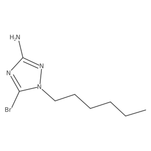 5-bromo-1-hexyl-1H-1,2,4-triazol-3-amine Structure