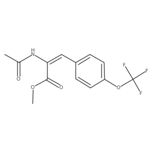 Methyl 2-(acetylamino)-3-[4-(trifluoromethoxy)phenyl]-2-propenoate结构式