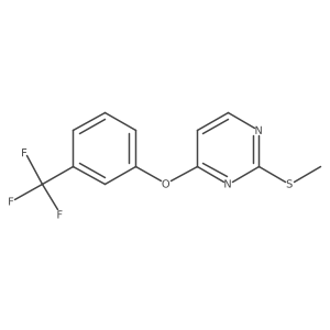 2-(Methylsulfanyl)-4-[3-(trifluoromethyl)phenoxy]pyrimidine结构式
