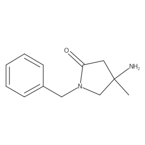 4-Amino-1-benzyl-4-methylpyrrolidin-2-one Structure