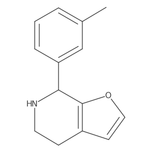 7-(3-methylphenyl)-4H,5H,6H,7H-furo[2,3-c]pyridine结构式