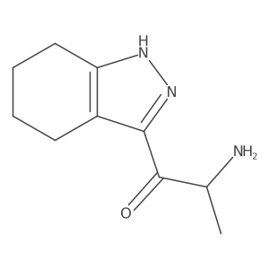 2-amino-1-(4,5,6,7-tetrahydro-1H-indazol-3-yl)propan-1-one结构式