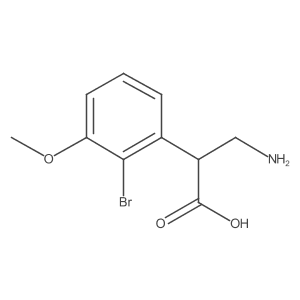 3-Amino-2-(2-bromo-3-methoxyphenyl)propanoic acid Structure