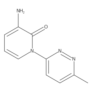 3-Amino-1-(6-methyl-3-pyridazinyl)-2(1H)-pyridinone结构式