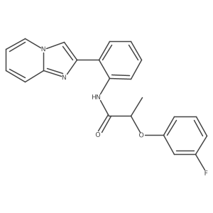 2-(3-fluorophenoxy)-N-(2-(imidazo[1,2-a]pyridin-2-yl)phenyl)propanamide Structure