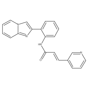 (E)-N-(2-(imidazo[1,2-a]pyridin-2-yl)phenyl)-3-(pyridin-3-yl)acrylamide结构式