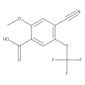 Benzoic acid, 4-cyano-2-methoxy-5-[(trifluoromethyl)thio]-结构式