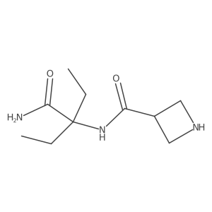 2-[(Azetidin-3-yl)formamido]-2-ethylbutanamide结构式