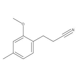 3-(2-Methoxy-4-methylphenyl)propanenitrile结构式