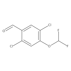 2,5-Dichloro-4-(difluoromethoxy)benzaldehyde Structure