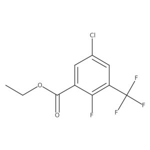 Ethyl 5-chloro-2-fluoro-3-(trifluoromethyl)benzoate结构式