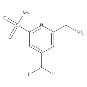 2-(Aminomethyl)-4-(difluoromethyl)pyridine-6-sulfonamide结构式