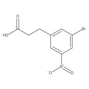 3-(3-Bromo-5-nitrophenyl)propanoic acid结构式