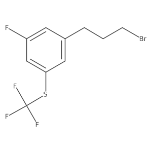 1-(3-Bromopropyl)-3-fluoro-5-(trifluoromethylthio)benzene Structure