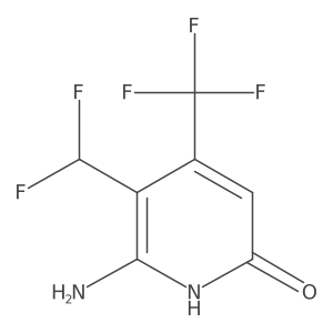 6-Amino-5-(difluoromethyl)-4-(trifluoromethyl)pyridin-2-ol Structure