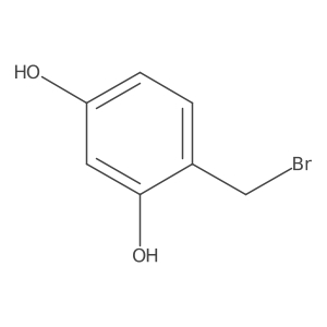 4-(Bromomethyl)benzene-1,3-diol结构式
