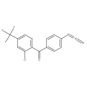(4-Azidophenyl)(3-chloro-5-(trifluoromethyl)pyridin-2-yl)methanone结构式