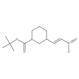 (E)-tert-butyl 3-(2-nitrovinyl)piperidine-1-carboxylate结构式