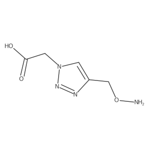 2-{4-[(aminooxy)methyl]-1H-1,2,3-triazol-1-yl}acetic acid结构式