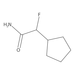 2-Cyclopentyl-2-fluoroacetamide Structure