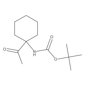 tert-Butyl N-(1-acetylcyclohexyl)carbamate Structure