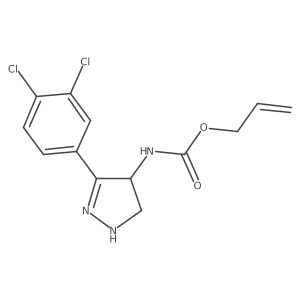 N-[3-(3,4-dichlorophenyl)-4,5-dihydro-1H-pyrazol-4-yl]carbamic acid 2-propen-1-yl ester结构式