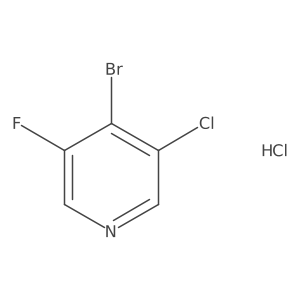 4-Bromo-3-chloro-5-fluoropyridine hydrochloride结构式