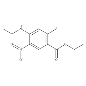 4-(Ethylamino)-2-fluoro-5-nitrobenzoic acid ethyl ester Structure