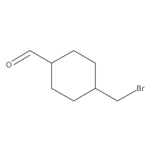 trans-4-(Bromomethyl)cyclohexanecarboxaldehyde结构式