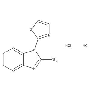 1-(1,3-Thiazol-2-yl)benzimidazol-2-amine;dihydrochloride结构式