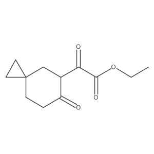 Ethyl 2-oxo-2-(6-oxospiro[2.5]octan-5-yl)acetate结构式
