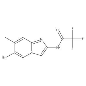 N-(6-Bromo-7-methylimidazo[1,2-a]pyridin-2-yl)-2,2,2-trifluoroacetamide Structure