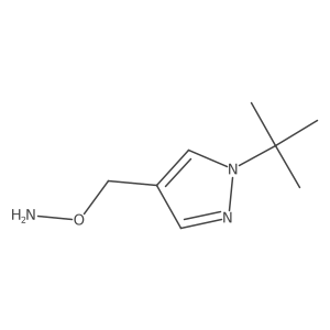 O-[(1-tert-butyl-1H-pyrazol-4-yl)methyl]hydroxylamine Structure