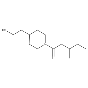 1-(4-(2-Hydroxyethyl)piperidin-1-yl)-3-methylpentan-1-one Structure