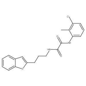 N1-(3-(benzofuran-2-yl)propyl)-N2-(3-chloro-2-methylphenyl)oxalamide Structure