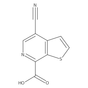 4-Cyanothieno[2,3-c]pyridine-7-carboxylic acid结构式