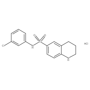 N-(3-chlorophenyl)-1,2,3,4-tetrahydroquinoline-6-sulfonamide hydrochloride Structure