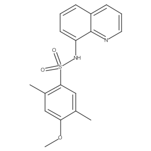 4-methoxy-2,5-dimethyl-N-(quinolin-8-yl)benzene-1-sulfonamide Structure