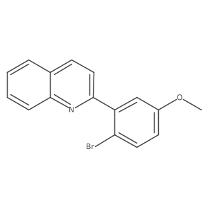 2-(2-Bromo-5-methoxyphenyl)quinoline结构式