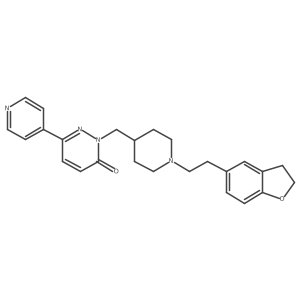 2-({1-[2-(2,3-Dihydro-1-benzofuran-5-yl)ethyl]piperidin-4-yl}methyl)-6-(pyridin-4-yl)-2,3-dihydropyridazin-3-one Structure