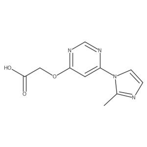 2-((6-(2-methyl-1H-imidazol-1-yl)pyrimidin-4-yl)oxy)acetic acid Structure
