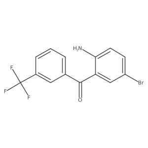 (2-Amino-5-bromophenyl)-[3-(trifluoromethyl)phenyl]methanone Structure