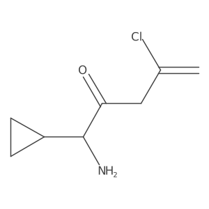 1-Amino-4-chloro-1-cyclopropylpent-4-en-2-one Structure