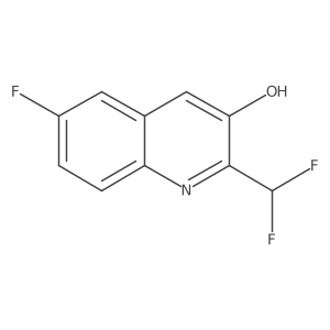 2-(Difluoromethyl)-6-fluoroquinolin-3-ol Structure
